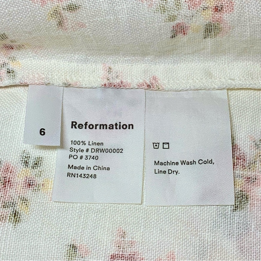 Reformation | Ava Ruffle Linen Mini Dress - Picture 7 of 15